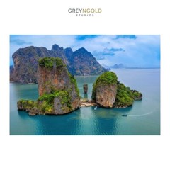 Beauty of Nature Wonderful Island Wall Art Print pick size A4/A3/A2/90x60cm