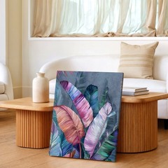 Wall Art Tropical Leaves Canvas Print Colorful Botanical Poster Modern Decor