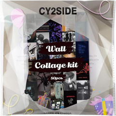 50PCS Grunge Aesthetic Picture, 50 Set 4X6 Inch, Collage Print Kit, Cool Room De
