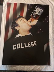 John Belushi Animal House College Poster American Flag Whiskey Photo 36×24