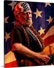 Willy Nelson Photo Gallery Canvas Wrap Art