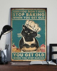 You Don’t Stop Baking When You Get Old You Get Old When You Stop Baking Cat