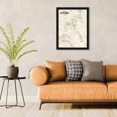Colorado 14ers Map 18×24 Poster (Tan) #454