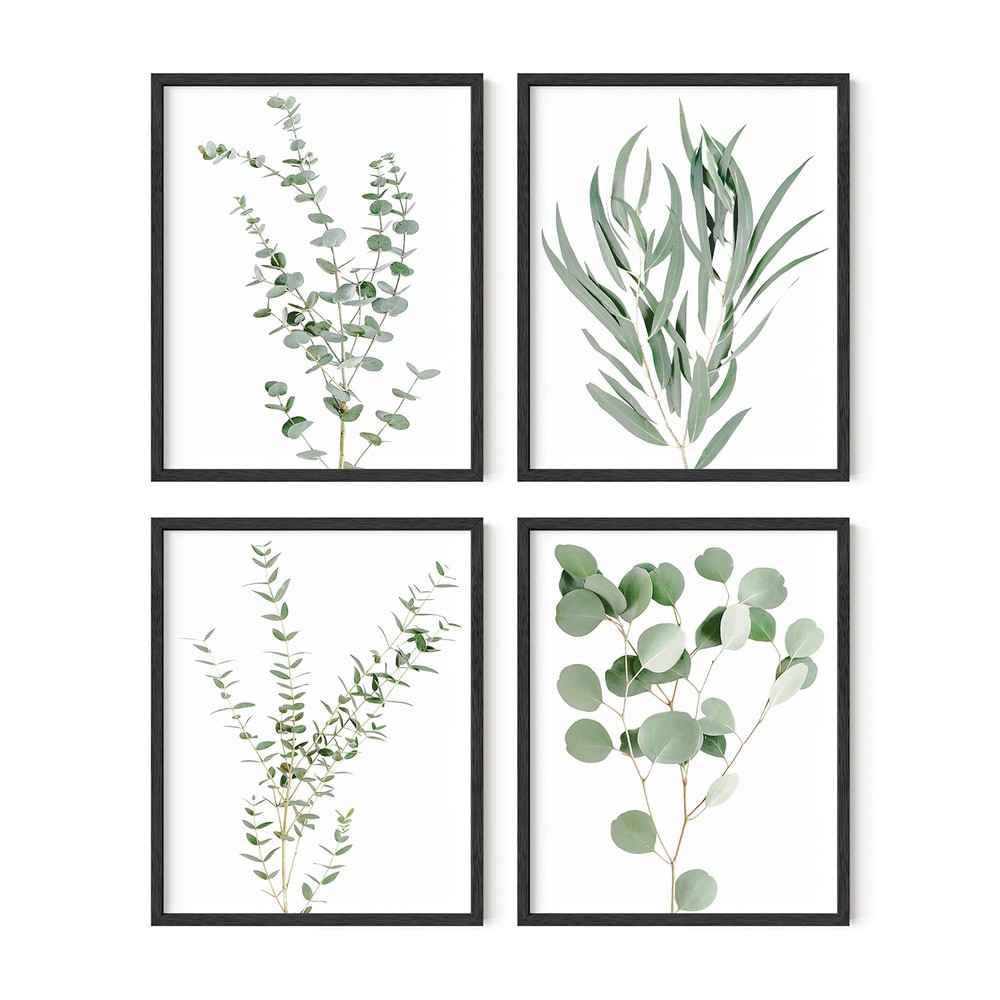 Botanical Plant Wall Art Prints – Set of 4 Plant Decor Prints, Floral Kitchen…