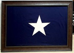 Bonnie Blue, Large Texas Flag Framed Aged Real Rustic 39 by 27