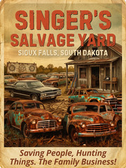 Supernatural Singer’s salvage yard Wall Collage Promo Style Poster