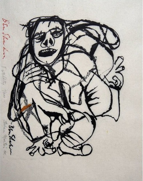 Ben Shahn Modernist Drawing – Futility Social Realist Giclée Print