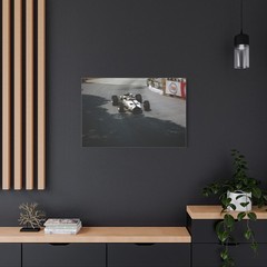 ART CANVAS PRINT-BRUCE MCLAREN, MCLAREN M2B F1 MONACO GP 1966 MATTE CANVAS #034