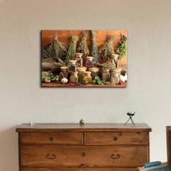 wall26 – Dried Herbs Spices and And Pepper – Canvas Art Wall Decor – 24″ x 36″