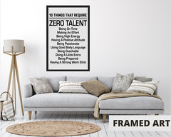 Inspirational Quotes, Framed 11×17″ Motivational Poster Home Decor Wall Art