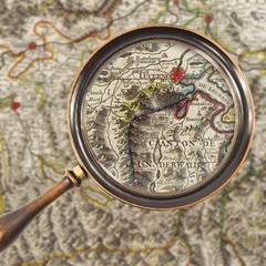 Antique Topographical Map of Switzerland, 1799 Richly Hand-Colored Detail