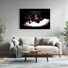 Al Pacino SCARFACE Tony Montana Framed Canvas Print Wall Decor Gangster Movie