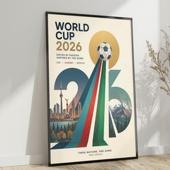 World Cup 2026 Soccer Poster Matte Vertical Poster