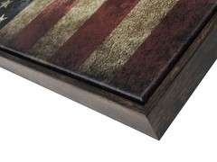 Framed Canvas Wall Art Print Picture Home Office Decor Vintage American Flag