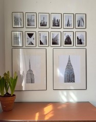 NYC Photo Gallery Wall Art Set -14 Black & White Frames are Included | Ready ART