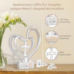 Wedding Heart Sculpture Gifts Best Wedding Gifts for Couple Parents Anniversary
