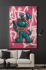 Hip Hop Balloon Dog Graffiti Poster: Modern Pop Art Print (US SELLER) 24″x36″