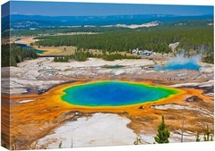Wall26 – Canvas Wall Art – Grand Prismatic Spring in Yellowstone National Park