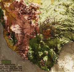 Texas Geological Map Wall Art – Vintage 2D Topographic Poster Print Decor