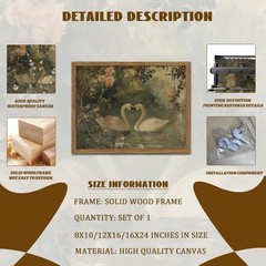 Vintage Swan Print – Farmhouse Cottagecore Decor
