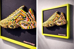 3D Sneaker Wall Art Frame Colorful Streetwear Decor Hypebeast Room Decor Gift