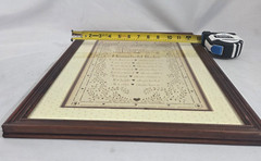 Vintage Figi Graphics Framed Wall Art Household Rules Farmhouse Country Decor