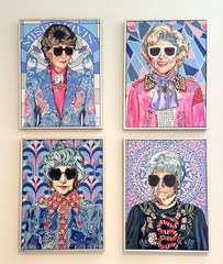 Golden Girls Paintings 24×18 Canvas Acrylic Original Artist Heather Perry