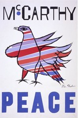Ben Shahn McCarthy Peace Poster : 1968 Anti-War Campaign Art Print