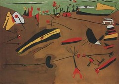 JOAN MIRO Animated Landscape 22.75″ x 19″ Offset Lithograph 2010 Surrealism