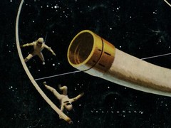 1954 Science Fiction POSTER! (up to 24″ x 36″) – Space Station – Astronauts