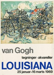 VINCENT VAN GOGH Louisiana 33.25″ x 24.5″ Poster 1969 Impressionism Multicolor