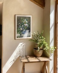 Framed Canvas Wall Art Vintage Floral Botanical Wall Decor Farmhouse Flower P…