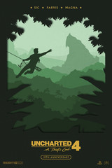 Uncharted 4: A Thief’s End – 10th Anniversary Poster