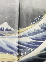 NEW Great Wave of Kanagawa Katsushika Hokusai Scarf 17″ 100% Cotton