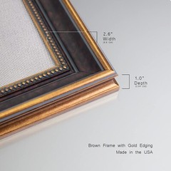 Renditions Gallery Canvas Wall Art Bronze & Gold Framed Home Decorations The …