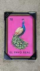 SAPNA SHAH EL PAVO REAL WALL ART 12″x18″ LOTERIA #70 LOTTERY PRINT PEACOCK DECOR