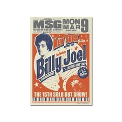 Billy Joel Madison Square Garden Vintage Poster