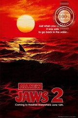 JAWS 2 TEASER 1978 70s OFFICIAL FILM MOVIE ORIGINAL CINEMA PRINT PREMIUM POSTER