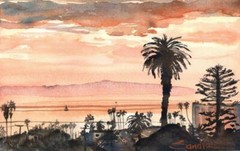 Ventura Afternoon: Signed LE Art Print : Sandra Watercolors™ California