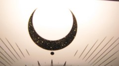 Celestial Wall Art Gold «Stages of Moonlight Activity» Orren Ellis Framed 17″