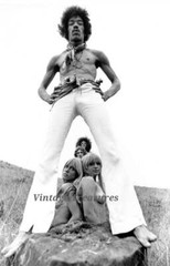 Jimi Hendrix and some Nude Girls Photo Print Poster