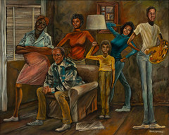 Ernie Barnes The Evans Family Canvas Print Good Times Art African American Poste