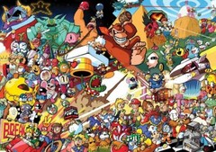 RETRO GAMES CHARACTERS SNES NINTENDO ART Wall Print Poster 20×30