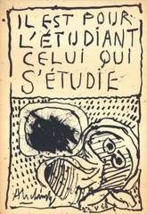 PIERRE ALECHINSKY He is for the Student the One Who Studies Himself, 1968