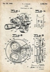 Wall Art Home Decor Film Movie Cinema Camera Projector Patent Print Set of 6