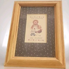 Raggedy Ann «Old friends are dearest,» Framed Wall art FIGI Graphics Mn 54