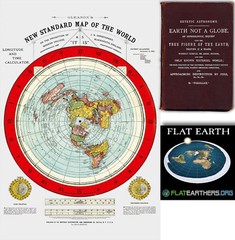 Flat Earth Map – Gleason’s New Standard Map Of The World – Large 24″ x 36″ 1892