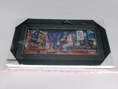3D New York Times Square Theater Billboards Street Scene Mounted & Framed