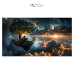 Working in Fantasy World Poster Wall Art Print pick size A4/A3/A2/90x60cm