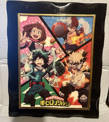My Hero Academia Framed Print 11×8 (Frame 13.5×11) Damaged Frame